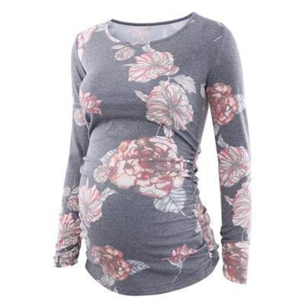 Ecavus Women's Maternity Tunic Tops - S
